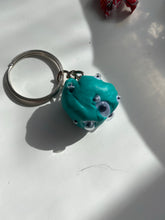 Load image into Gallery viewer, Googly the google monster key chain
